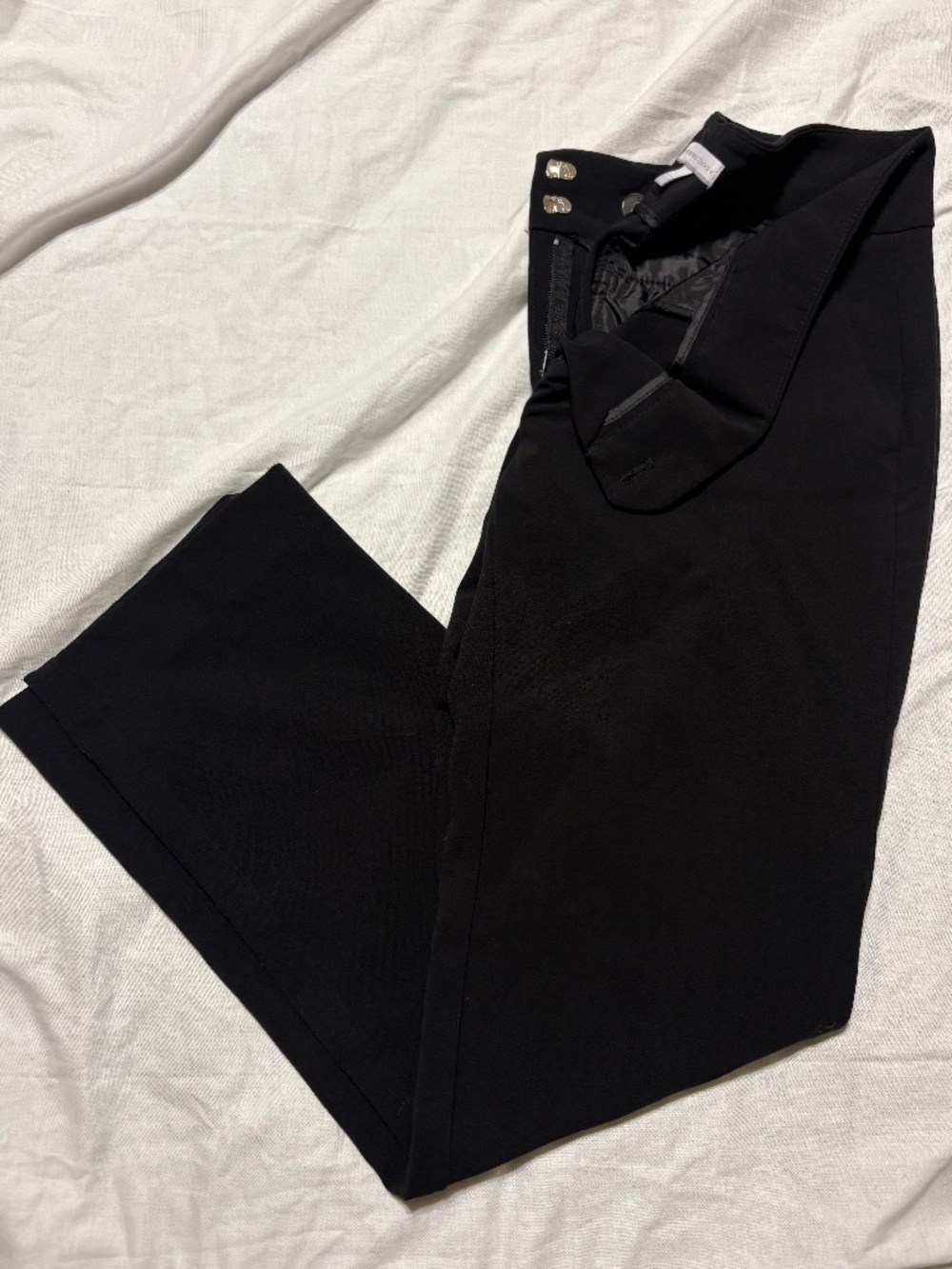 New York & Company Black Dress Pants Trouser Size 0 Stretch Bootcut Wide Leg